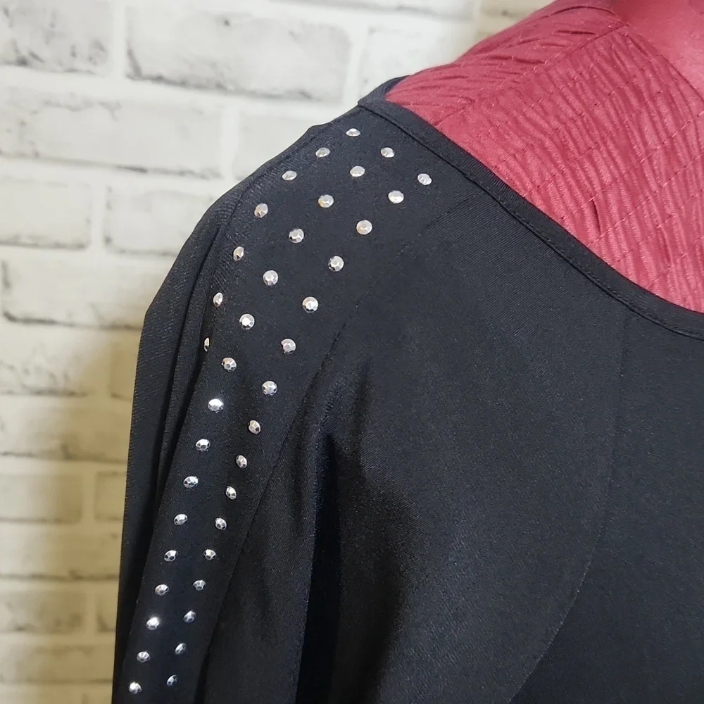 Michael Kors SZ L Black Blouse - Picture 3 of 6